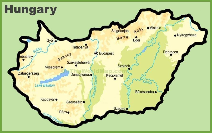 budapesta মানচিত্র