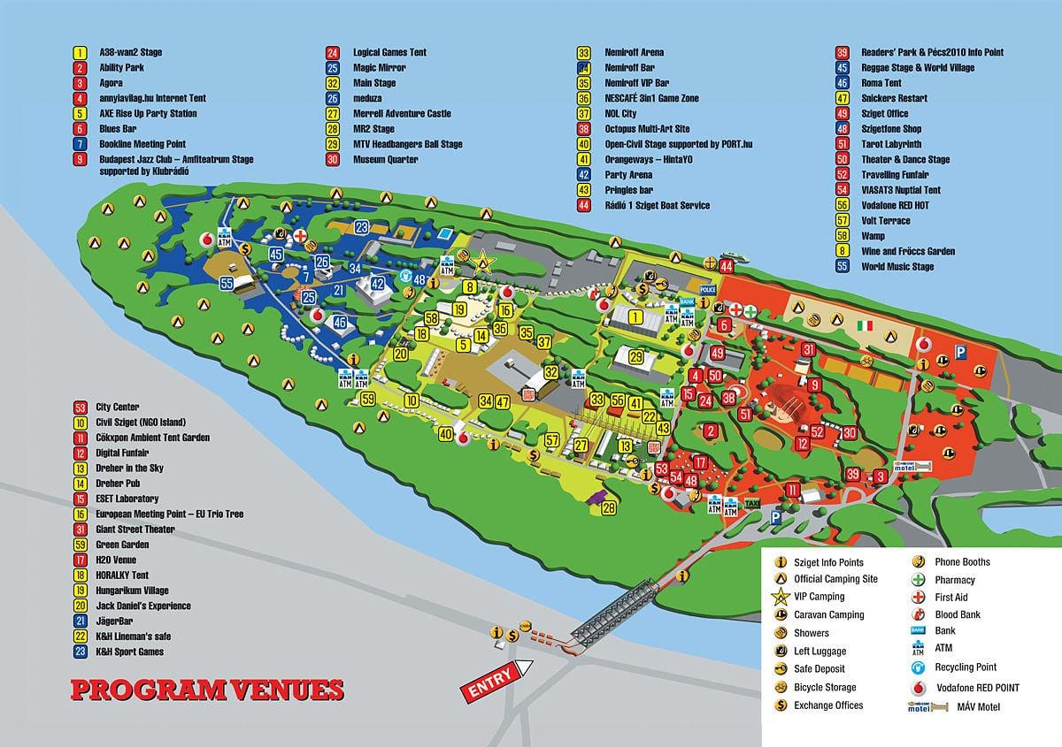 ম্যাপ বুদাপেস্ট sziget