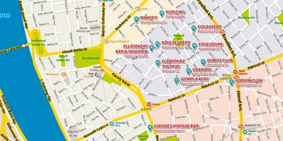 কাল pubs মানচিত্র