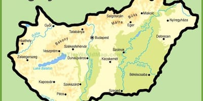 Budapesta মানচিত্র