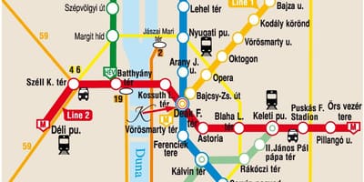 Keleti স্টেশন বুদাপেস্ট মানচিত্র